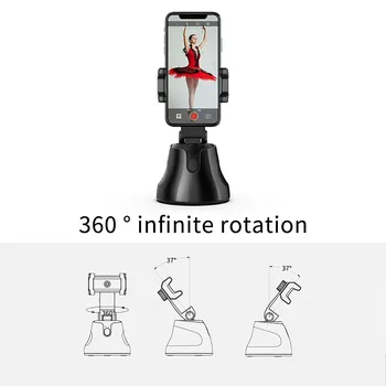 360° Smart Gimbal Veido Sekimo Kameros Trikojis Auto Po Selfie Robotas Operatoriumi parama 
