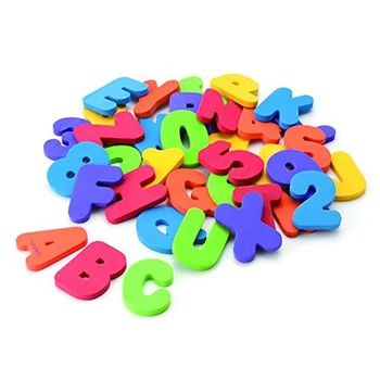 36pcs Vaikams mokomieji Žaislai Plūduriuoja Multi-spalvos Putų Raidžių Num Žaislai, Kūdikių Vonios Žaislas NSV775
