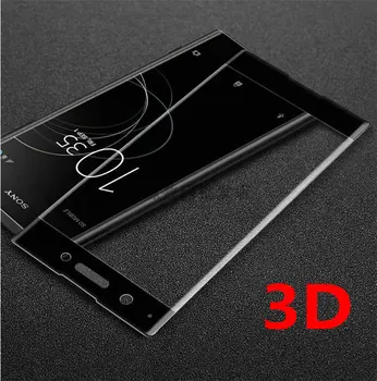 3D 9H Visišką grūdintas Stiklas Screen Protector Sony Xperia XZ2 H8216 H8266 H8276 H8296 XZ2 Kompaktiškas H8314 stiklo Plėvelės