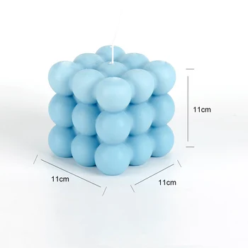 3D Cube Žvakių Liejimo Asmeninį Kvapus Dekoratyvinis Silikoninis Žvakė Formavimo Pelėsių