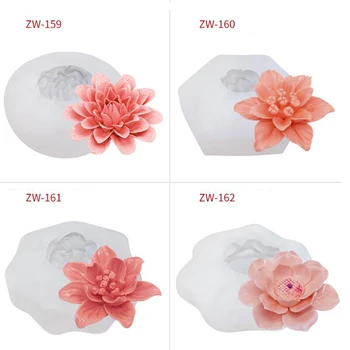 3D Gėlės, Tortas Silikono Formos Rožių Aromaterapija Gipso Gipso Formų Skirti Namų Dekoro 