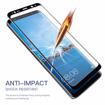 3D Išlenkti Fullcover Grūdintas Stiklas Screen Protector For Samsung Galaxy S9 / S9 Plus