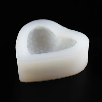 3D Meilė Širdies Silikono Muilo Pelėsių Gėlės Formos 