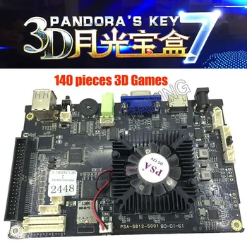 3D Pandora Klavišą 2448 1 Šeimos Versiją Plokštė Arcade Vaizdo Jamma Žaidimų Konsolės PCB 140 3D paramos Pridedant naujus Žaidimus, USB Gamepad