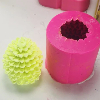 3D Pušų Kūgio Formos Silikono Žvakių, Muilo Pelėsių Kepimo Įrankiai Kalėdų Dovana