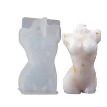 3D Seksuali Moteris Nuogas Moters Nuogo Kūno Silikono Formos Molio Šokolado Gipso Žvakių, Muilo Formos Pyragas Apdaila Kepimo Įrankiai