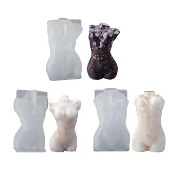 3D Seksuali Moteris Nuogas Moters Nuogo Kūno Silikono Formos Molio Šokolado Gipso Žvakių, Muilo Formos Pyragas Apdaila Kepimo Įrankiai