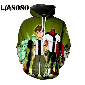 3d Spausdinimo juokinga hoody hoodie ben rock drabužių streetwear Vyrų viršuje moterų 10 harajuku bliuzono suitSweatshirt marškinėliai anime Hoodies LX