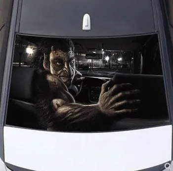 3D stereoskopinis jausmas saulės lango lipdukas automobilių apdailos folija uodega lipduką galinio lango galinio failą-277