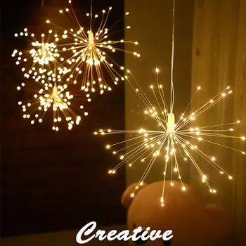 3M LED Sprogstanti Žvaigždė Fejerverkų Šviesos 500LEDs Kalėdų Varinės Vielos String Lempos, Užuolaidų Pasakų Žibintai Naujųjų Metų Šaliai Namų Dekoro