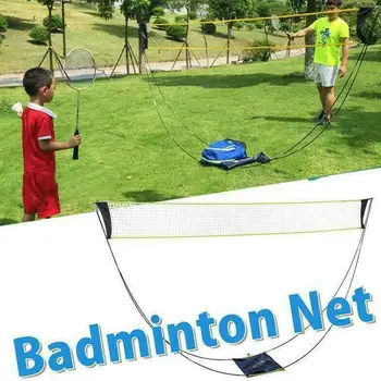 3M Nešiojamų Badmintono Net Rėmo Paramos Tenisas Tinklinis Mokymo kvadratinėmis Teniso Net Kvadratinių Shuttlecock Badmintono Tinklas