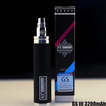 3pcs/daug Naujų GS ego užrašas ekranėlyje: 3200mAh e-cigarečių pen elektroninis garintuvas ego vape baterija cigarečių electronique Multi-spalvos pasirinktinai