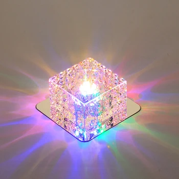 3W Kristalų LED Lubų Šviesos Luminaria Lubų Lempos Šviestuvai Blizgesio Plafonnier Eilėje Lempa Namų Apšvietimo Lampara
