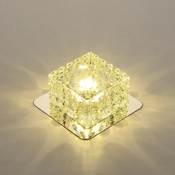 3W Kristalų LED Lubų Šviesos Luminaria Lubų Lempos Šviestuvai Blizgesio Plafonnier Eilėje Lempa Namų Apšvietimo Lampara