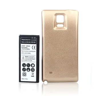 3x 6800mAh EB-BN910BBE Išplėsta Baterijos+3 Pasirinktinai Spalva Atveju+Įkroviklis, Skirtas Samsung Galaxy Note, IV 4 Note4 N910F/H/S/U/L/A/P