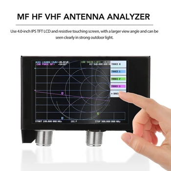 4.0 Colių Ekranas, 3G Vektoriaus Tinklo Analizatorius SAS-2N NanoVNA V2 Antenos Analizatorius Trumpųjų HF VHF UHFAntenne analizatorius Matuoklis