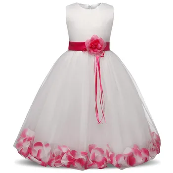 4-10 Metų Vaikams Gėlių Bridesmaids Suknelės Mergaitėms Vestuvių Elegantiškas Princesė Partijos Inscenizacija Suknelė Oficialų Suknelė Paauglių Vaikų