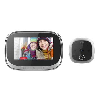 4.3 Colio LCD Spalvotas Ekranas Skaitmeninis Doorbell 120 Laipsnių Elektroninių Durų Akutė Kamera Viewer PIR Naktinio Matymo Lauko Durų Varpelis