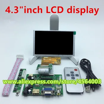 4.3 colių Didelės rezoliucijos, 480*272 40pin LCD Valdiklio tvarkyklę valdybos TTL ekranas ekranas HDMI+VGA+2AV produkcija aviečių pi