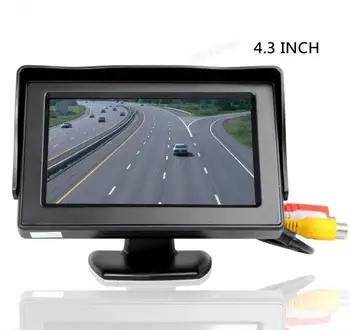 4.3 colių TFT LCD 480x272 Automobilio galinio vaizdo Monitorius Vandeniui 420 TV Linijų CCD Atsarginės automobilių Stovėjimo aikštelė, Transporto priemonės, Automobilių Fotoaparato Ekranas