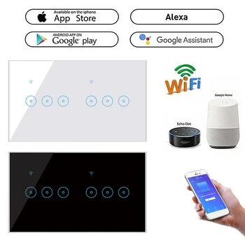 4/5/6 Gauja, Smart WiFi Belaidžio Tinklo Jungiklis EWeLink Smart Switch Lizdo Touch Panel Kontrolė Suderinama Su Alexa 