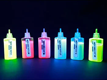 4 Spalvų, EPSON Spausdintuvo Nematomas Rašalas, Fluorescenciniai Dažai Nematomas Įprastu Šviesos ir Švytėjimo Blizgesį, Spalvą Po UV 50ml/Butelis