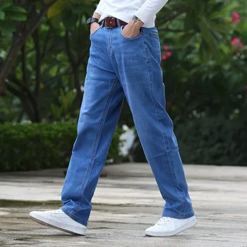 40 42 44 dydžio vyriški laisvalaikio laisvi džinsai 2020 m. rudens ir žiemos prekės ženklo drabužių aukštos kokybės patogus medvilnės džinsinio džinsus
