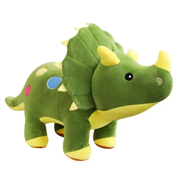 40-80cm Triceratopsas Dinozaurų Pliušiniai Žaislai Animacinių filmų iškamša Lėlė, Minkšta Rausva, Mėlyna Žalia Dino Vaikams, Vaikų Gimtadienio Dovanos