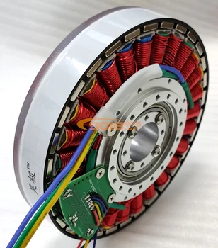 400W mažas tuščiavidurio veleno nuolatinis magnetas brushless DC electric motors plonas, plokščias diskas Salė generatorius