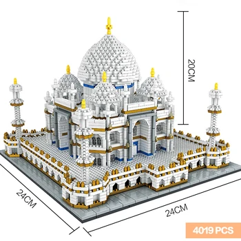 4019PCS Blokai Nustatyti Architektūros Paminklų, Taj Mahal Palace Modelio Blokai Vaikų Švietimo Žaislai 3D Plytų Kalėdos Dovanas