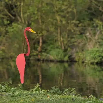 40CM Pink Swirl Paukščių Pelican Sodo Puošmena Kūrybos Dekoratyvines Antis Nugara su Vėjeliu Namo Puošyba 2021
