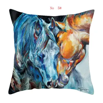45cm*45cm Super aišku, arklių su turtinga išraiška super minkštas mesti pagalvių užvalkalus sofos pagalvėlių apvalkalus, dekoratyvinės pagalvėlės