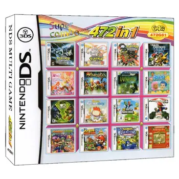 472 1 Super Combo Vaizdo Žaidimo Kortelės Kasetė Konsolės Kortelės Sudarymas Nintendo DS, 3DS 2DS NDS NDSL NDSI