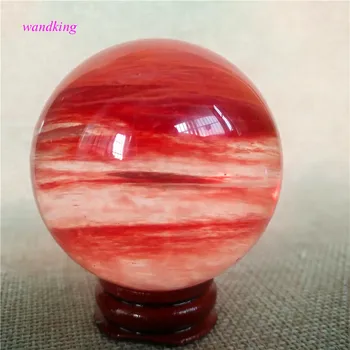 48-52mm) kvarcinio krištolo rutulį lydymo raudona dekoratyvinis chakra kamuolys akmenys Srityje