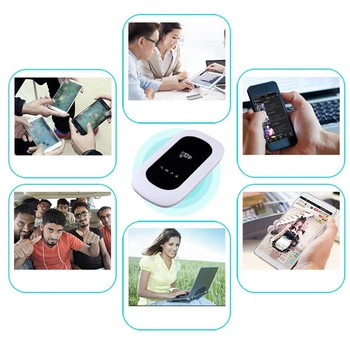 4G Bevielis Maršrutizatorius Mifi LTE Automobilių Portable Wifi Mobile Hotspot Telefono, Interneto Prietaiso su Sim Kortelės Lizdas