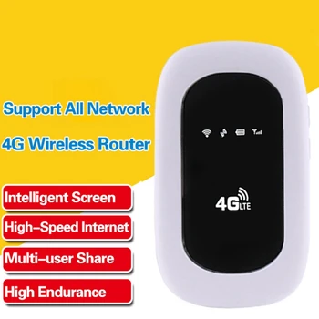 4G Bevielis Maršrutizatorius Mifi LTE Automobilių Portable Wifi Mobile Hotspot Telefono, Interneto Prietaiso su Sim Kortelės Lizdas