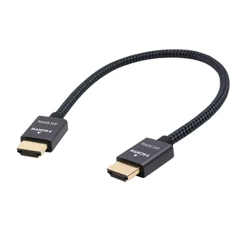 4k HDMI Kabelis 1Ft 30cm Didelės spartos HDMI 2.0 4K 60Hz kabelis su nerijos ir Lydinio korpuso Suderinama UHD TV, 