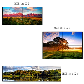 4K TV Wall Procesorius 2x2 Vaizdo Siena Valdytojas DVI HDMI Multi-ekranas, Užleidžiant Procesorius Vaizdai Susiuvimo 1x2 1x3 1x4 4x1 Splicer