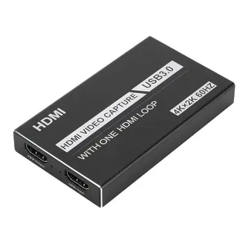 4K Žaidimo Video Capture Card 1080P Grabber Dongle Grafika Kortelės OBS Užfiksuoti Žaidimas Live Transliacijos Transliacijos Su USB 3.0