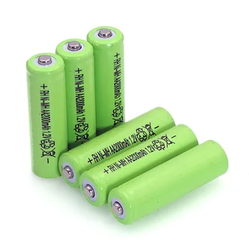 4pcs 1.2 v NI-MH AAA Baterijos 600mAh Įkraunamos nimh Baterijos + 4pcs 1.2 V Ni-Mh AA 2000mAh NI-MH baterijos nuotolinio Valdymo