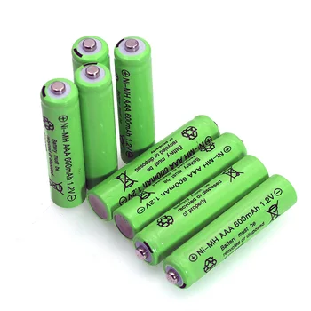 4pcs 1.2 v NI-MH AAA Baterijos 600mAh Įkraunamos nimh Baterijos + 4pcs 1.2 V Ni-Mh AA 2000mAh NI-MH baterijos nuotolinio Valdymo
