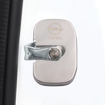 4pcs automobilių stilius Automatinis durų užraktas byla apima Opel Opc line Logo Corsa už Vauxhall Insignia reikmenys, automobilių stiliaus lipdukai