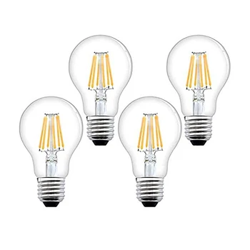 4pcs/daug Kaitrinės LED Lemputė E27 Šiltai/Šaltai Baltos spalvos 2W/4W/6W/8W Edison Varžtas A60 Energijos Taupymo Lemputė
