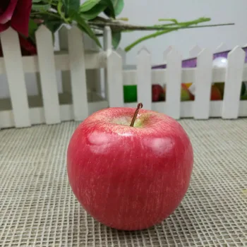 4pcs Dirbtinių Vaisių Plastiko Apple Netikrą Raudona Obuoliai Ekranas Virtuvės Maisto produktai, Namų Dekoro