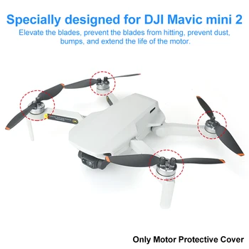 4pcs Dulkėms Patvarus Drone Priedai Lengvas Variklio Apsauginį Dangtelį Aliuminio Lydinio Nešiojamų Už DJI Mavic Mini 2