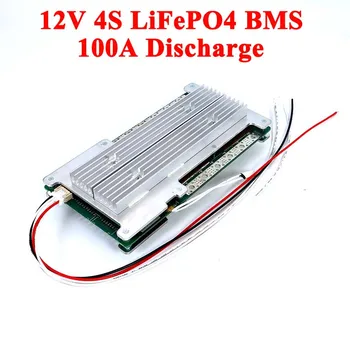 4S LiFePO4 12V BMS 3.2 V Ličio Baterija 60A 100A 200A Energijos Saugojimo saulės sistemos PCB Su Balansas