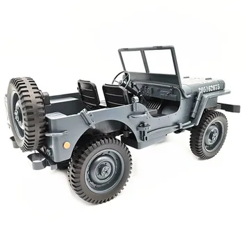 4WD visureigis Laipiojimo RC Automobilių 1/10 Kontrolės Vikšriniai Karinių Sunkvežimių Su Baldakimu LED Lauko Žaislus Vaikams, Suaugusieji