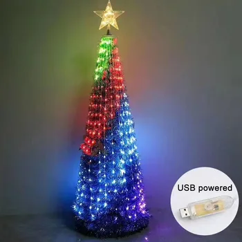 5/10/20M Smart RGB LED String Žiburiai Kalėdų Eglutė Pasakų Žibintai Varinės Vielos, Virvučių su Nuotolinio valdymo pultelis Vestuves Tiekimo