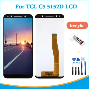 5.5 colių aukštos kokybės Ekranas, Skirtas TCL C5 5152D LCD Ekranas Jutiklinis Ekranas Digiziter Surinkimo Priemonės, + klijai