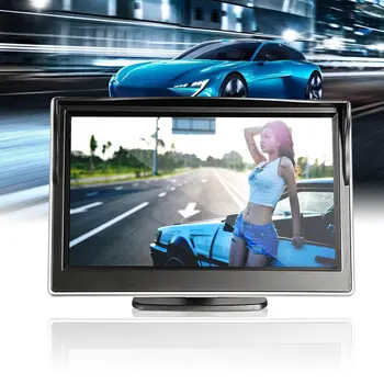 5-Colių Automobilinis Monitorius LCD Skaitmeninis Spalvotas Ekranas 800*480 TFT Su Gyvis ir Stovėti Automobilių Reikmenys Atsarginės Galinio vaizdo Kamera